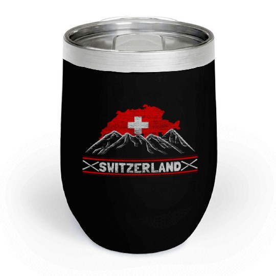Switzerland Swiss Origin Gift Chill Wine Tumblers
