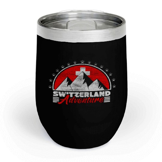 Switzerland Neutrality Home Gift Chill Wine Tumblers