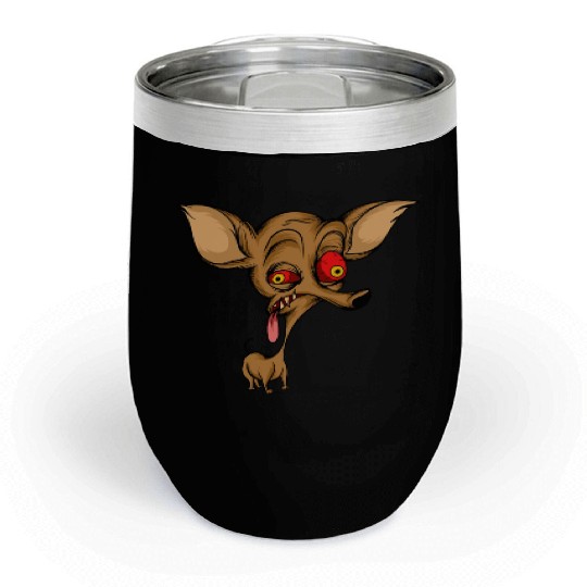 Funny Brown Dog Owners Pet Lover Gift Ideas Chill Wine Tumblers