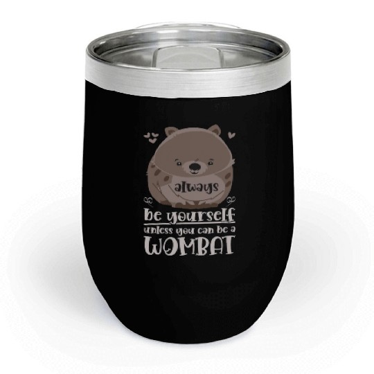 Combat Wombat For A Wombats Lover Chill Wine Tumblers
