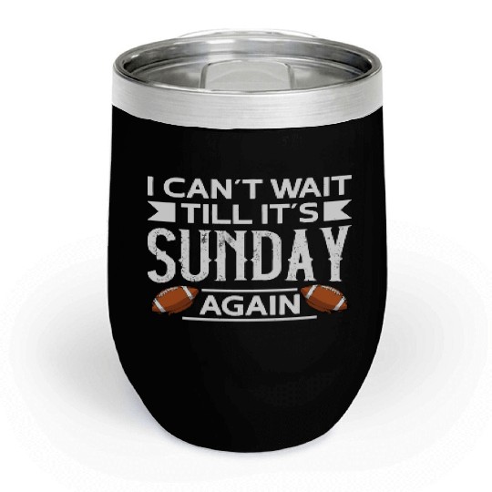 American Football Sunday Football Player Sport Fan Chill Wine Tumblers