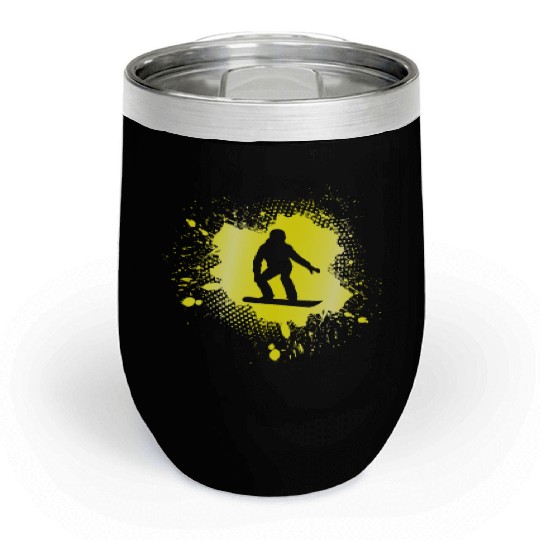 snowboarding Chill Wine Tumblers