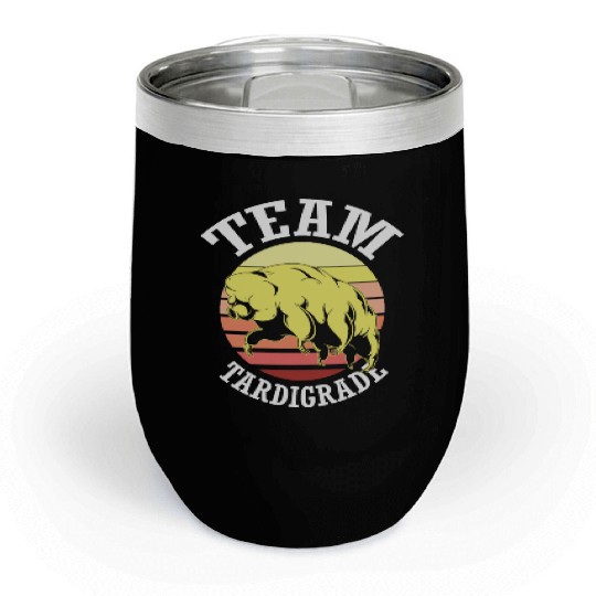 Team Tardigrade Moss Piglet Science Tardigrade Chill Wine Tumblers