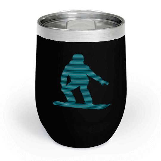 snowboarding Chill Wine Tumblers