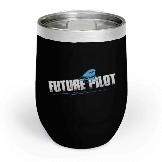 Future Pilot Aviation Fly Airline Chill Wine Tumblers