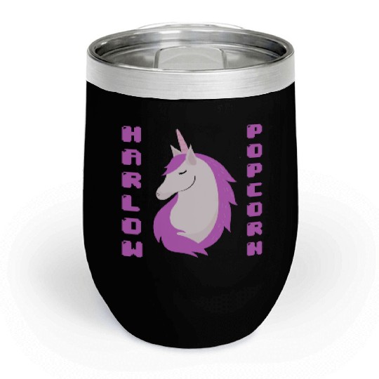 Harlow And Popcorn Merch Popcorn The Pony Chill Wine Tumblers