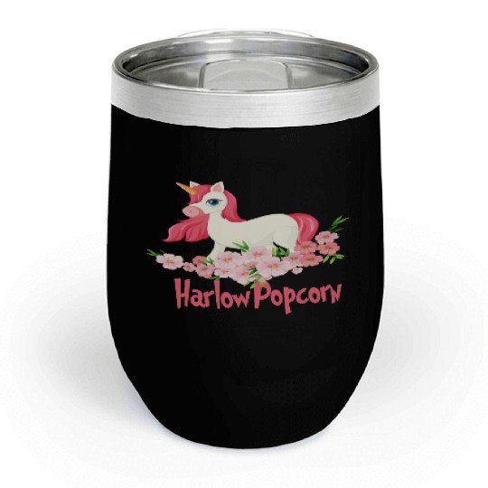 Harlow And Popcorn Merch Popcorn The Pony Chill Wine Tumblers