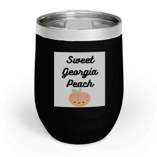 Sweet Georgia Peach Chill Wine Tumblers
