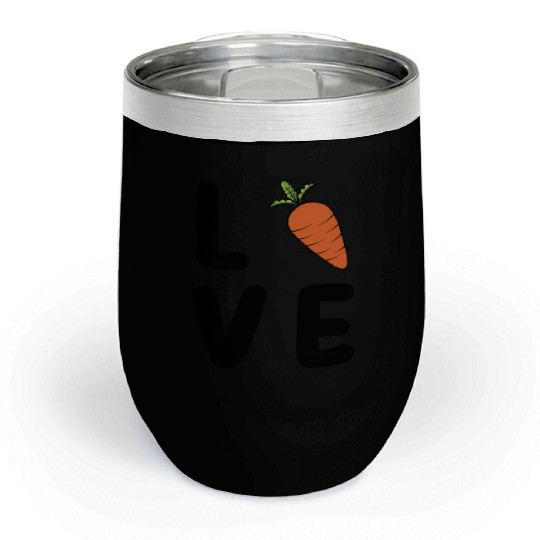Carrot Love-Vegetable Love Chill Wine Tumblers