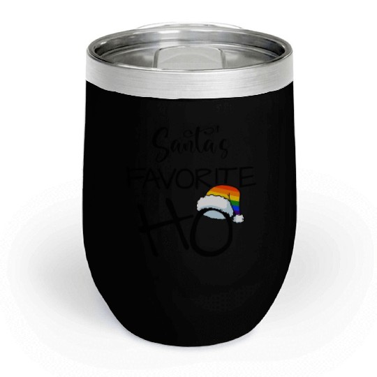Santa's favorite Ho - Gay Pride LGBTQI Queer Chill Wine Tumblers