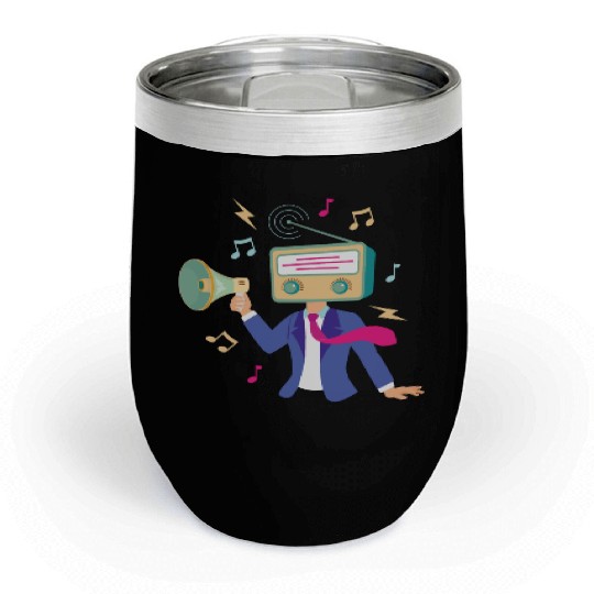 radiohead - funny Chill Wine Tumblers