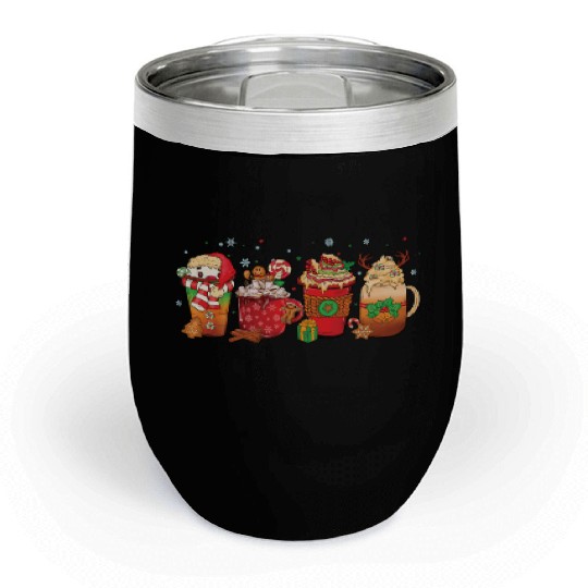 Hot Chocolate Cup Peppermint Mocha Chill Wine Tumblers
