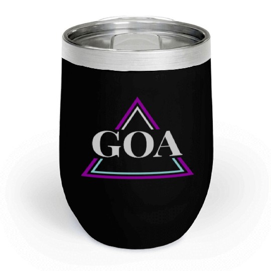 GOA Techno House Party EDM Festival Electro Rave Chill Wine Tumblers