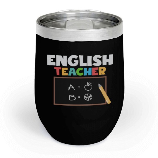 English Teacher Language Grammar Chill Wine Tumblers