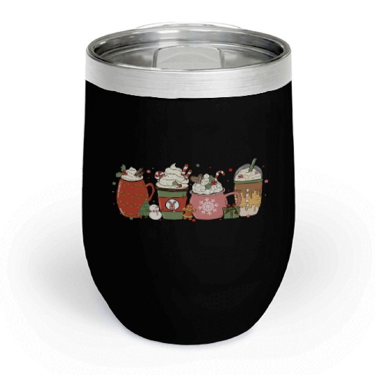Hot Chocolate Cup Peppermint Mocha Chill Wine Tumblers