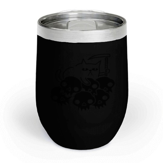 Horror Rides Ghost Chill Wine Tumblers