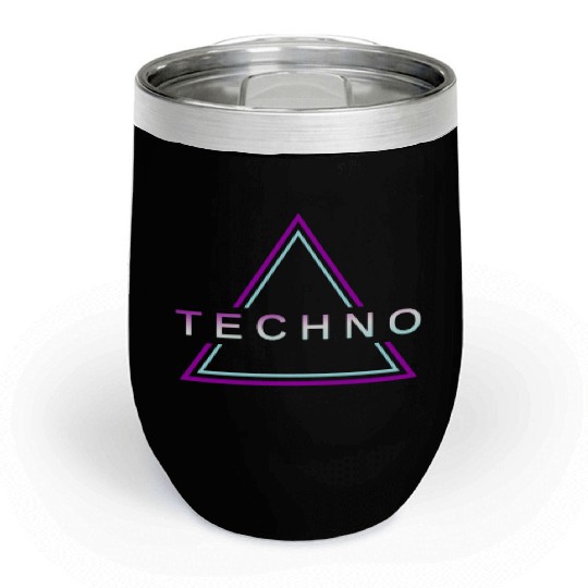 Techno House Party EDM Festival Goa Electro Rave Chill Wine Tumblers