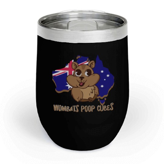 Wombats Poop Cubes For A Wombat Lover Chill Wine Tumblers