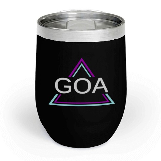 GOA Techno House Party EDM Festival Electro Rave Chill Wine Tumblers
