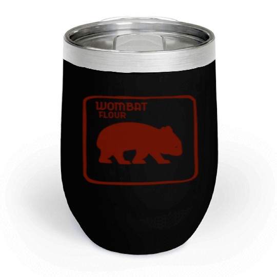 Wombat Dingo Flour Australia Australian Souvenir Chill Wine Tumblers