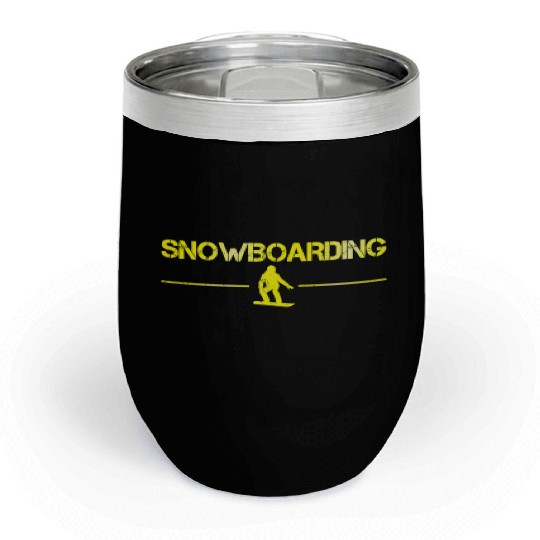 snowboarding Chill Wine Tumblers