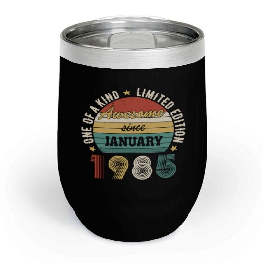 Awesome Since January 1985 Limited Edition Chill Wine Tumblers
