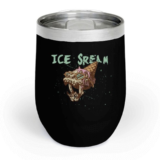 Ice scream Halloween Chill Wine Tumblers