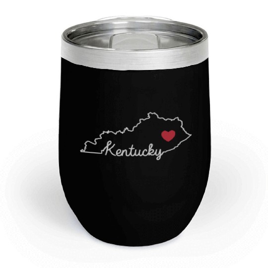 Kentucky Card with Heart USA America Chill Wine Tumblers