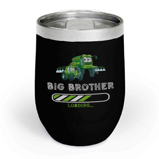 Big brother farmer tractor Chill Wine Tumblers