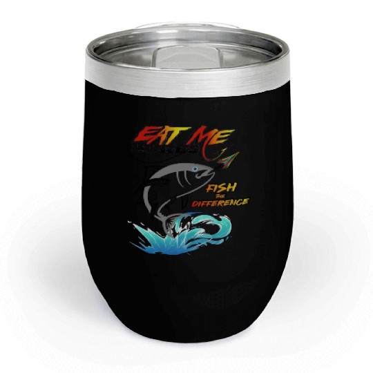 tuna fish Chill Wine Tumblers design