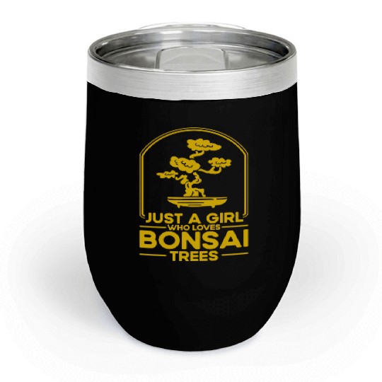 Bonsai Tree Owner Gift Bonsai Tree Gardening Chill Wine Tumblers