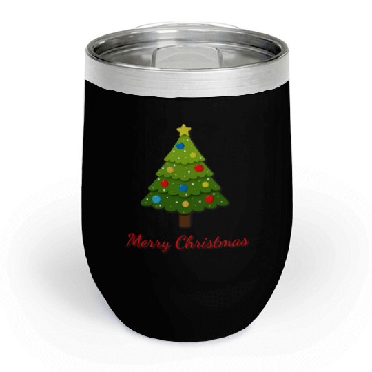 Christmas tree Chill Wine Tumblers