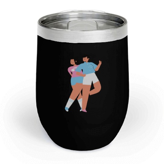 lesbian lgbtq pride valentine day 202 valentines Chill Wine Tumblers