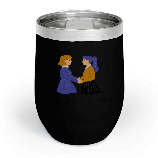 lesbian lgbtq pride valentine day 202 valentines Chill Wine Tumblers