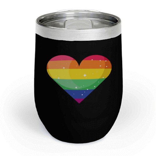 lesbian lgbtq pride valentine day 2023 valentines Chill Wine Tumblers