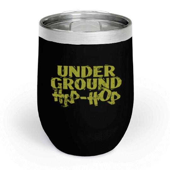Under Ground Hip Hop Music Direction Rap Chill Wine Tumblers