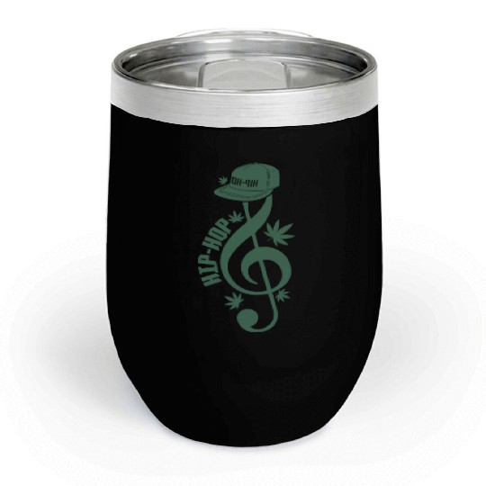 Clef with Cappi Music Direction Rap Chill Wine Tumblers