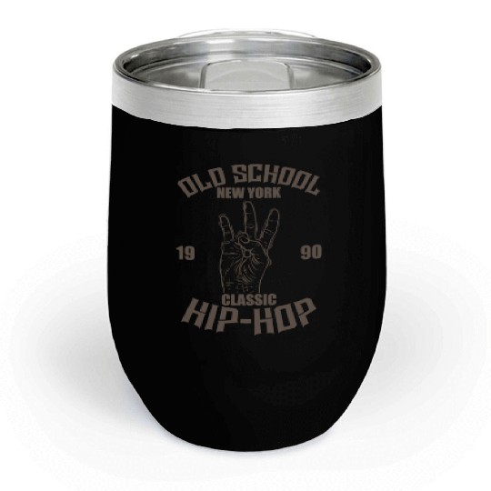 Old School New York 1990 Classic Hip Hop Rap Chill Wine Tumblers
