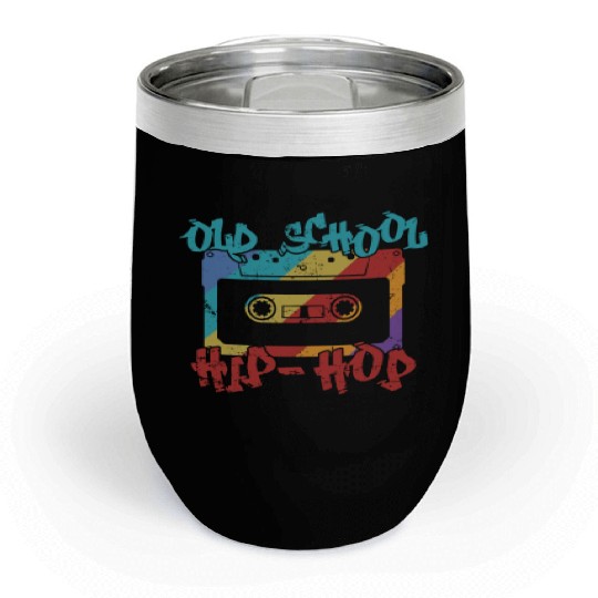 Old School Hip Hop Music Direction Rap Chill Wine Tumblers