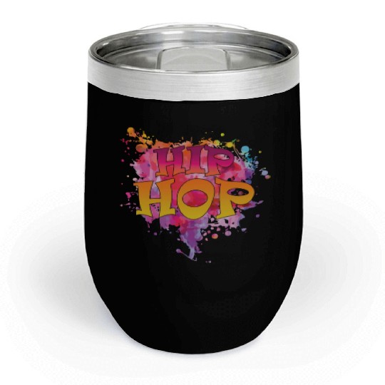 Hip Hop Genre Rap Freestyle Chill Wine Tumblers