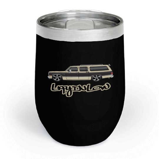layinlow Santa Fe Tan Chill Wine Tumblers