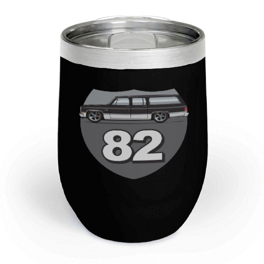 82 Midnight Black Chill Wine Tumblers