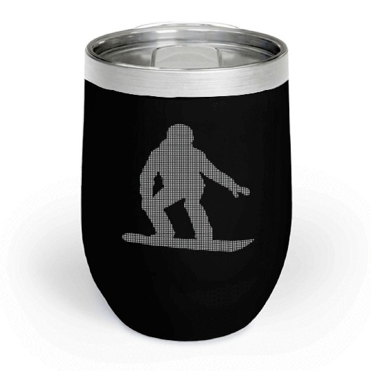snowboarding Chill Wine Tumblers