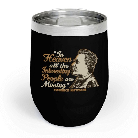 Nietzsche Quote Design for a Philosophy Student Chill Wine Tumblers