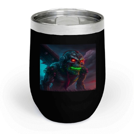 ZOMBIE IRON MAIDEN (version 15) Chill Wine Tumblers