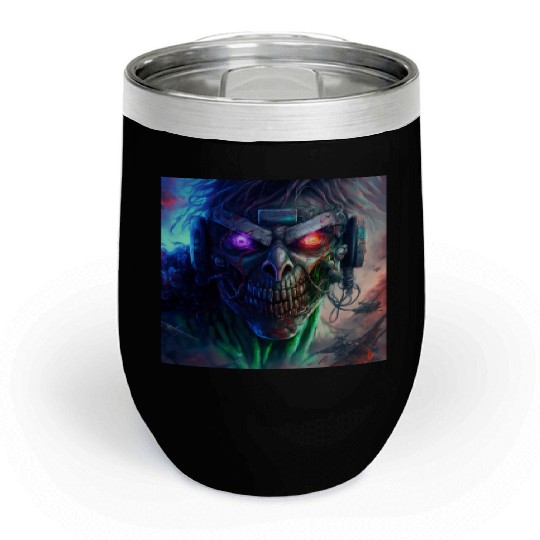 ZOMBIE IRON MAIDEN (version 12) Chill Wine Tumblers