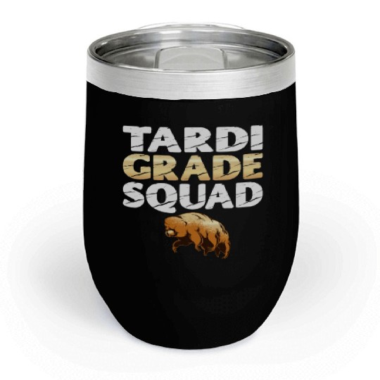 Tardigrade Squad Moss Piglet Science Lover Chill Wine Tumblers