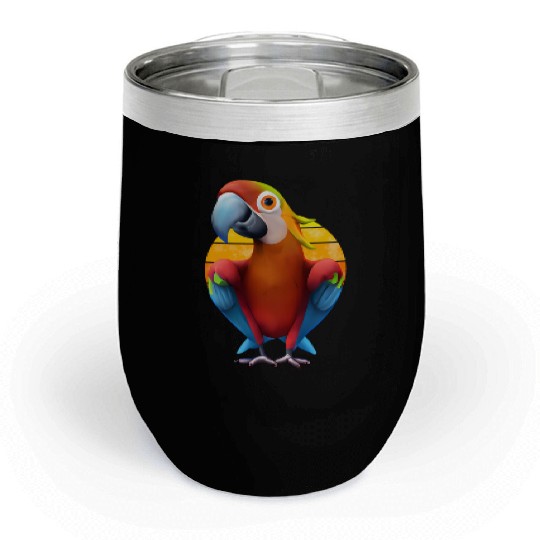 Macaw Chill Wine Tumblers