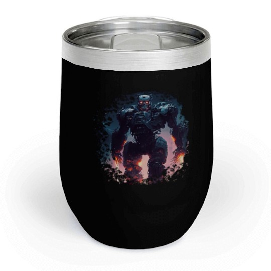 Terminator Exoskeleton Chill Wine Tumblers