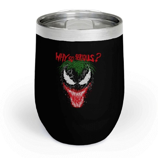 The V.e.n.o.m Joker Symbiosis Why So Serious? Chill Wine Tumblers